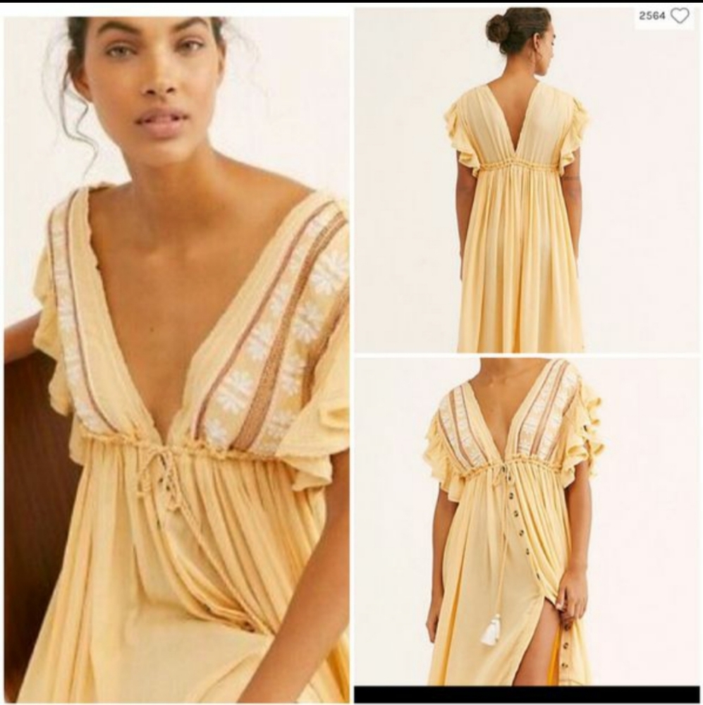 Free people Garbanzo BEAN Maxi Dress